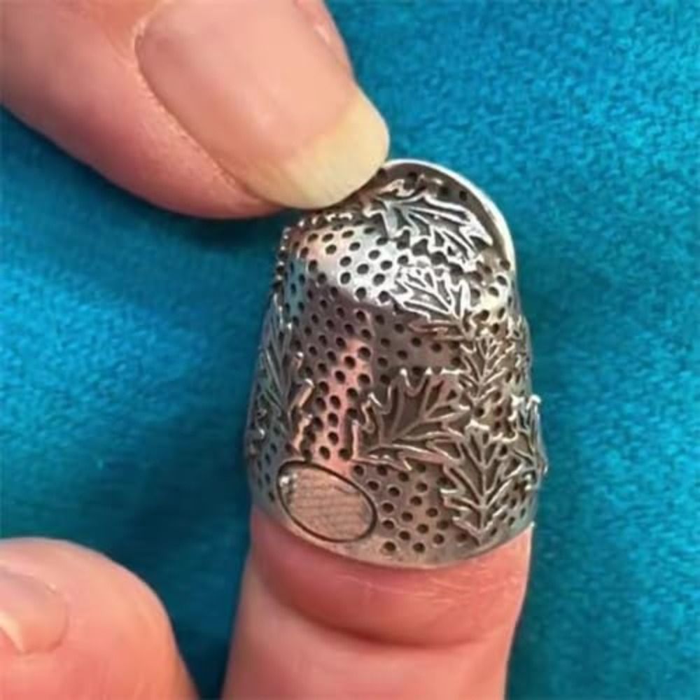 Button Hole Cutter - Metalen Open Nagel Eikel Vingerhoed Duurzaam