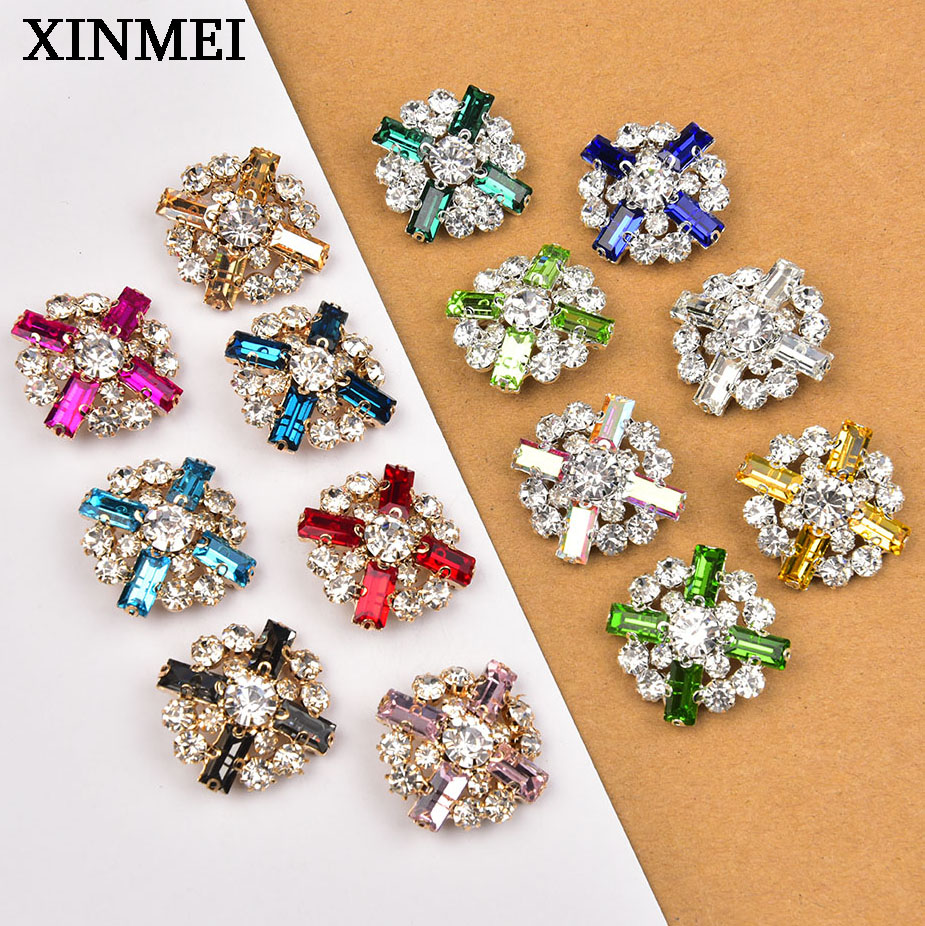 Button Hole Cutter - 5 stuks 28mm bloem strass schacht