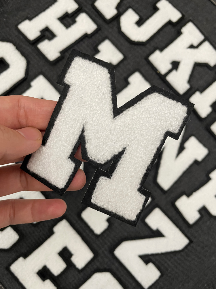 Velcro Sew On - 8 cm strijkbare zwarte en witte