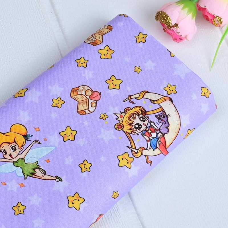 Sailor Moon Stars Cartoon Girl - Textile And Sewing Materials recensie en prijs