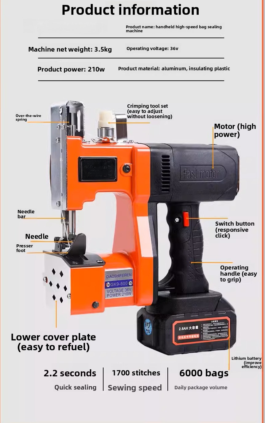 GK9-370 Handheld dubbele elekt - Sewing Machine In Textile Industry recensie en prijs
