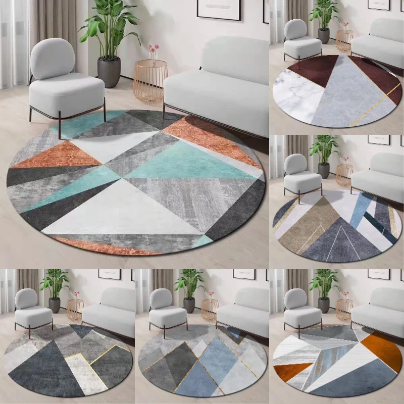 ~O~Geometrisch rond vloerkleed - Century Textile & Sewing Supply Photos recensie en prijs