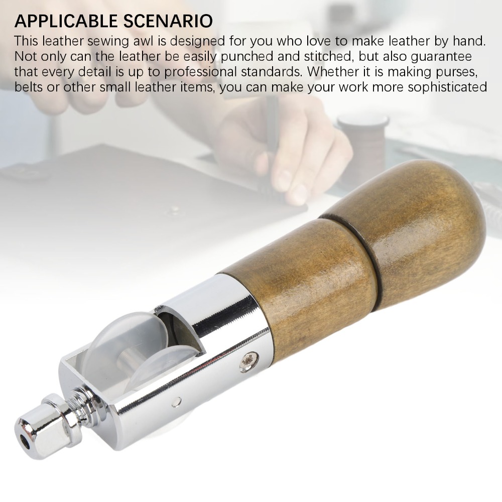 Ergonomisch houten handvat, le - Leather Needle Heavy recensie en prijs
