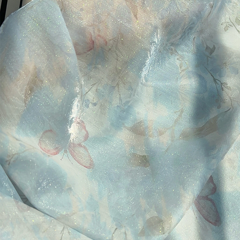 1m Chinese stijl bloemenjacqua - Sewing Garments recensie en prijs