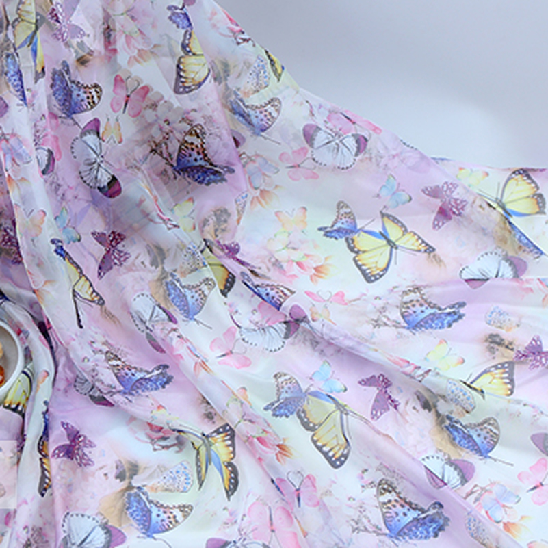 30D Vlinder Gedrukt Chiffon St - Sewing By recensie en prijs