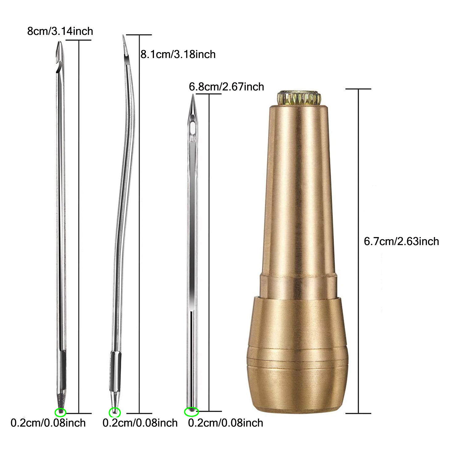 Lederen naaiset DIY lederen na - Textile Sewing Kit recensie en prijs