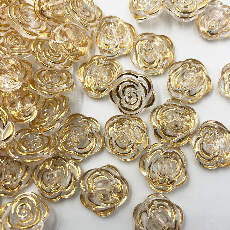 50 Stuks Goud Transparant Rose - Button Hole Cutter recensie en prijs