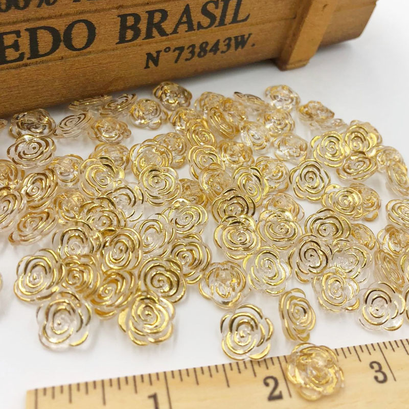 50 Stuks Goud Transparant Rose - Button Hole Cutter recensie en prijs
