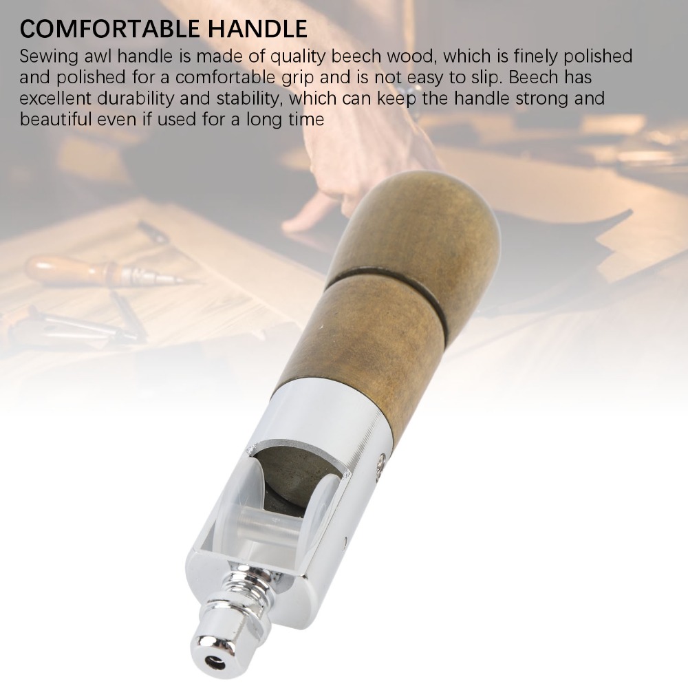 Ergonomisch houten handvat, le - Leather Needle Heavy recensie en prijs