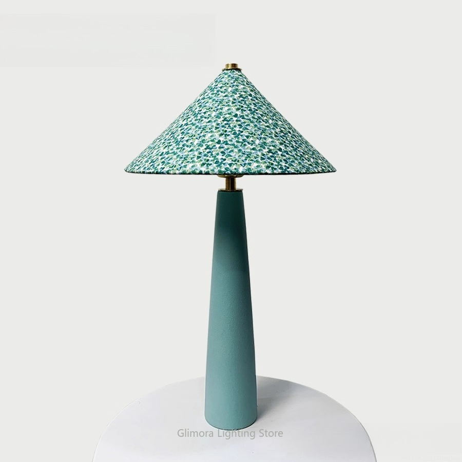 Blauwgroene tafellamp in parap - Century Textile & Sewing Supply Photos recensie en prijs