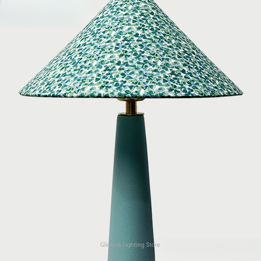 Blauwgroene tafellamp in parap - Century Textile & Sewing Supply Photos recensie en prijs